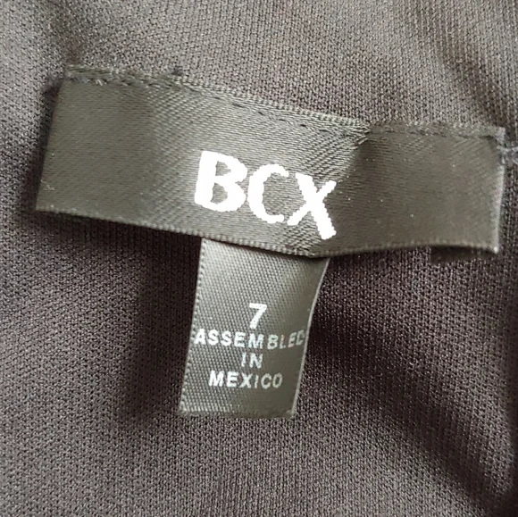 BCX Strapless Black White & Red Polka Dot Dress - Picture 7 of 8